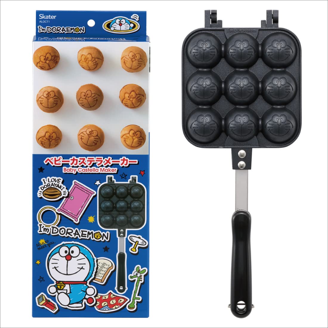 非売品　ドラえもん　ホットサンドメーカー.お皿２枚.親子エプロン　新品未使用品 非売品 ドラえもん ホットサンドメーカー.お皿2枚.親子エプロン